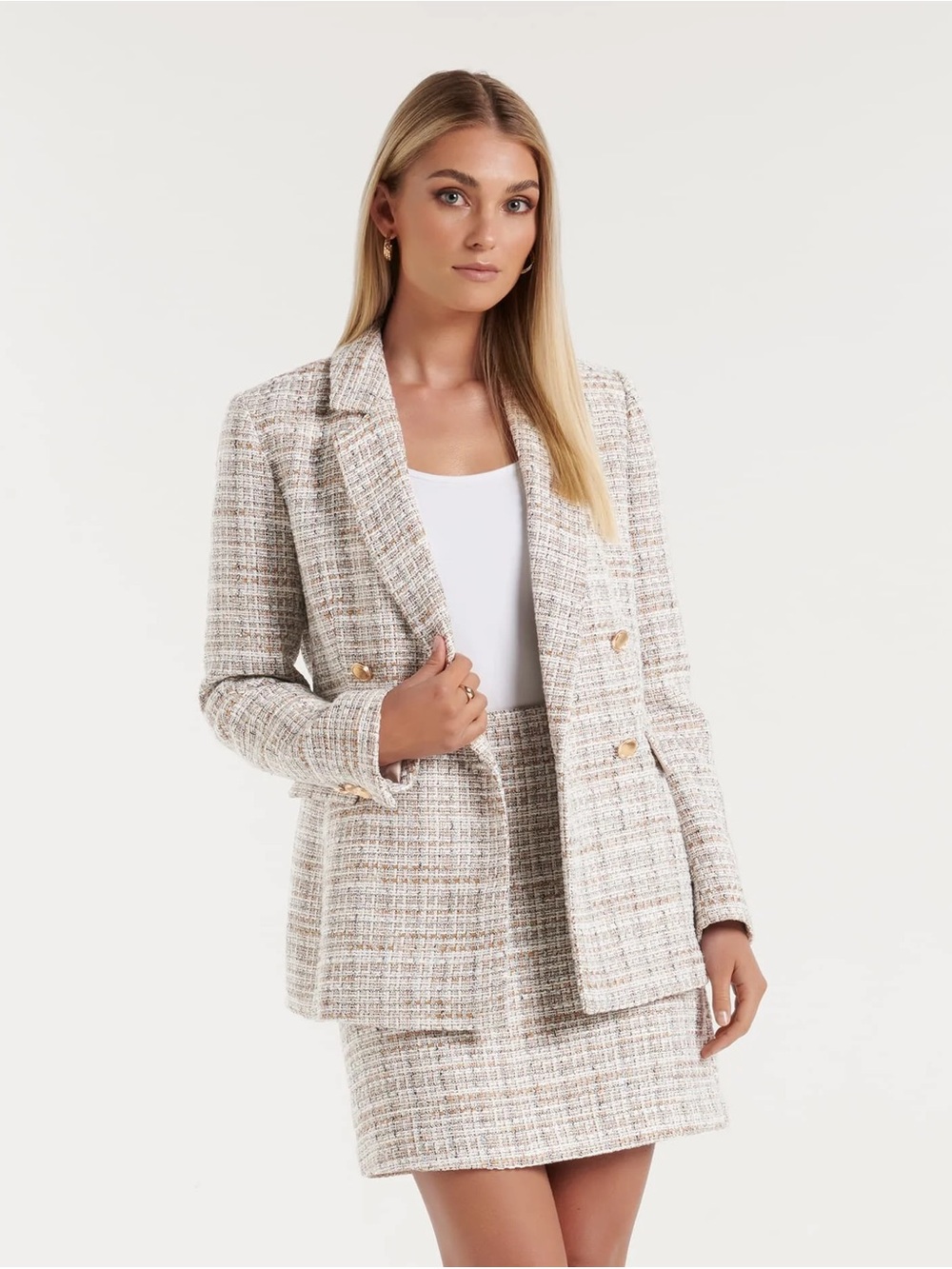 NWT Evernew Size 2 Bree Boucle Blazer